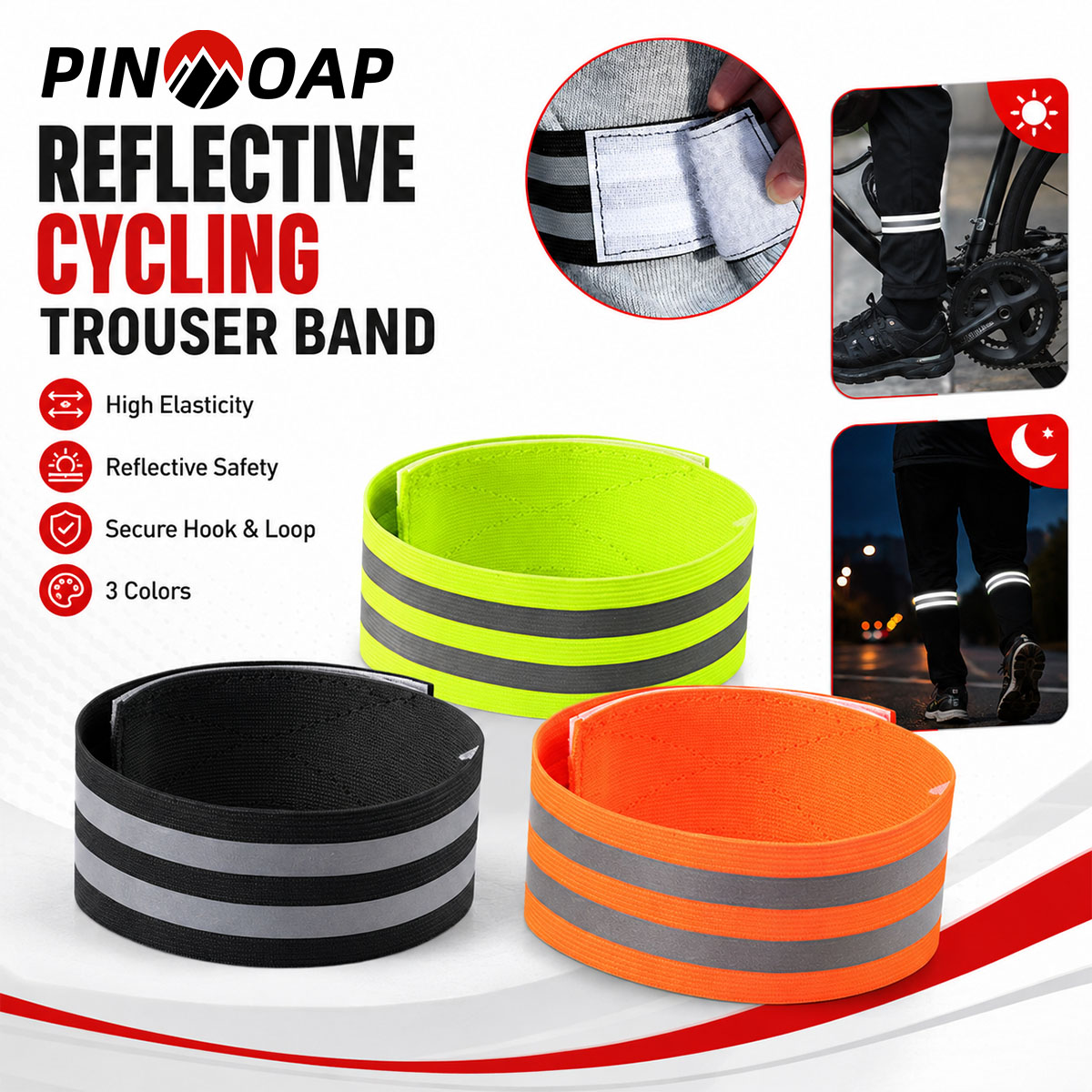 Cycling Gear Brands - PINMOAP 1/2PCS Sangle de jambe pour