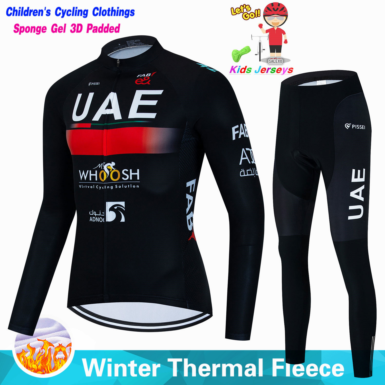 Uae enfants hiver polaire cycl - Cycling Gear Jersey avis et prix